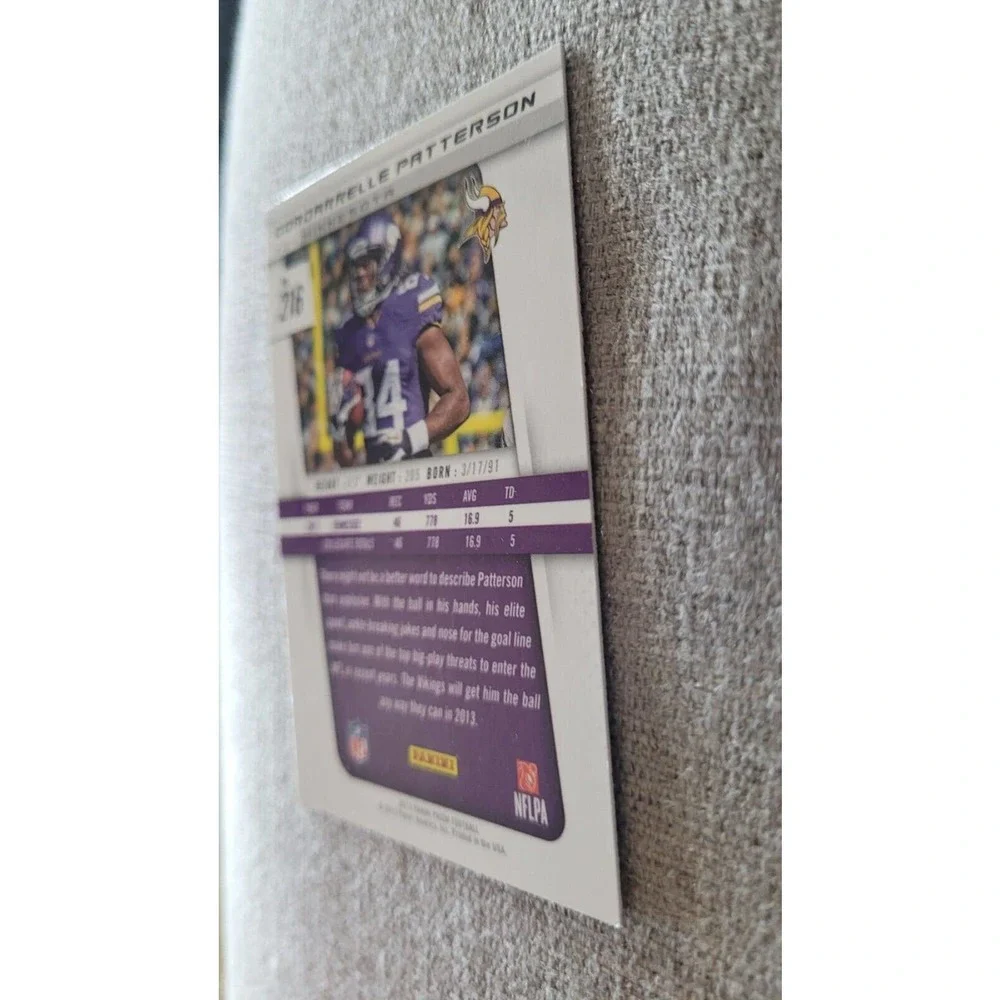 2013 Panini Silver‎ Prizm Cordarrelle Patterson #216 RC Rookie Vikings